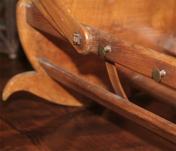 19th Century French Wooden  Cradle 1