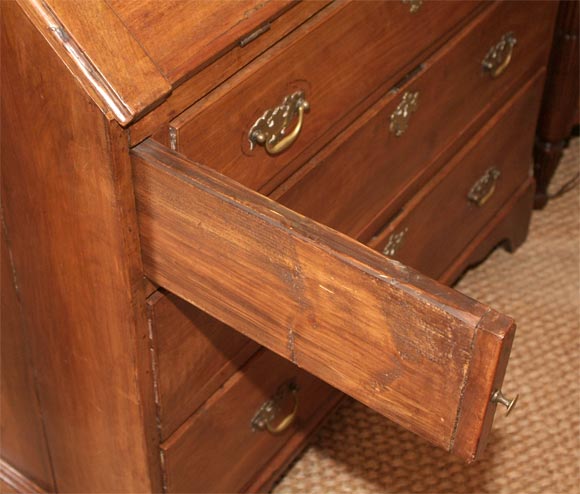 18th Century and Earlier Chippendale Walnut Fall-Front Secretary