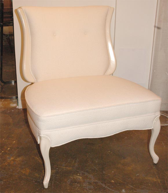 Pair of Shield Back Slipper Chairs