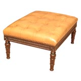 A 19th Century Upholstered Rosewood Ottoman