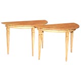 A Pair of 19th Century  Demilunes