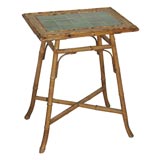 Bamboo Table with Tile Top