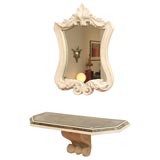 Chic Plaster Mirror and Console