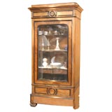 Antique 19th Century French Glass Front Armoire