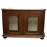Antique 19th Century French Buffet with Two Glass Doors