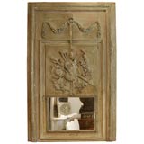 Antique 18th. c. Painted Trumeau Mirror