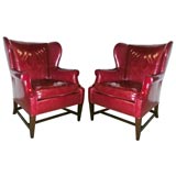 Pair of RARE wing chairs by Edward Wormley for Dunbar