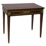Baltic Neoclassic Mahogany Desk with Leather Writing Top