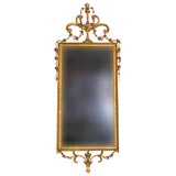 Antique Hepplewhite Carved and Gilded Mirror, ca 1790's