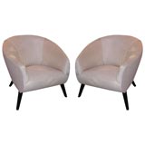 Pair of 1940's Modernist Club Chairs