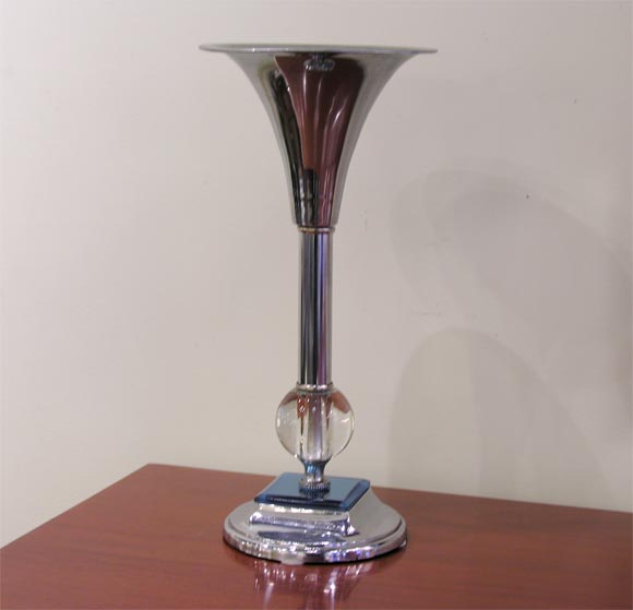 Pair of Machine Age Chrome Uplights