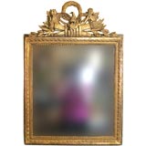 Louis XVI giltwood mirror