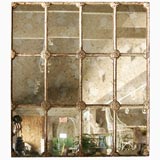 Antique Iron Window Grille Mirror