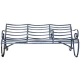 Wrought Iron Park Bench