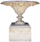 Cast Stone Urn on Plinth