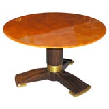 Fine Round Coffee Table by Jules Leleu