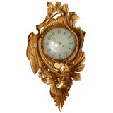 Gilded Carved Wood Cartel Clock