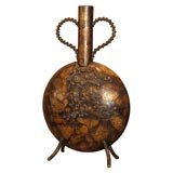 Bronze Japanese Pilgrim Vase Bronze Japanese Pilgrim Vase