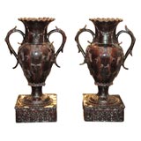 Amazing pair of terracotta  italian urns