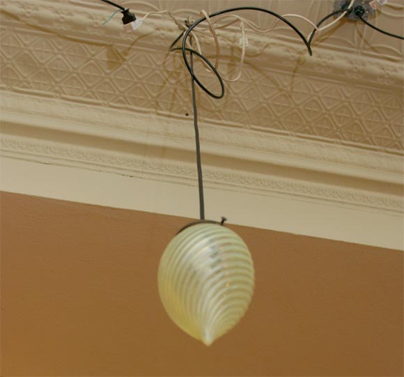 Nouveau Glass Pendant Fixtures For Sale 2