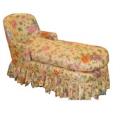 Vintage Daybed with chintz and down cushion