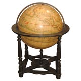 Vintage french handpainted globe