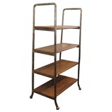 Antique French industrial shelves
