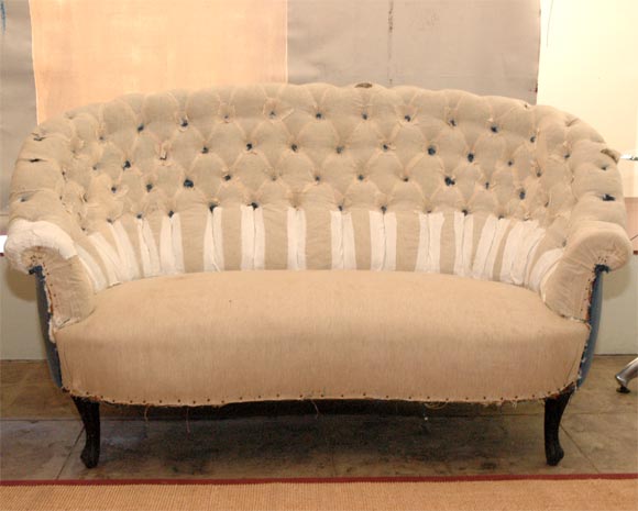 Napoleon III Tufted Love Seat