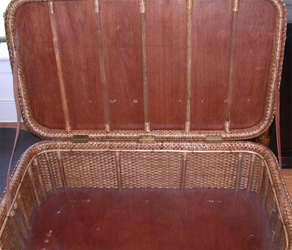Rattan Coffee Table with Storage and Tray 1