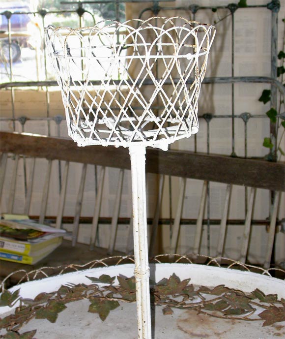19th Century Victorian Wire Plant Stand