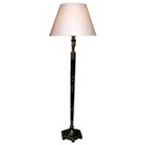 English lacquer floor lamp