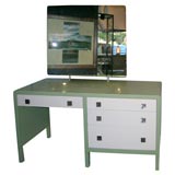 Norman Bel Geddes for Simmons Enameled Metal Desk/Vanity