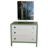 Norman Bel Geddes for Simmons Dresser with Mirror