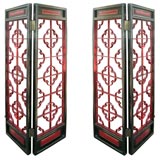 Lacquered 4 Panel Screen