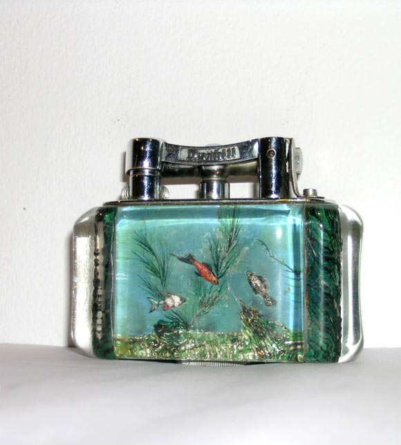 English Rare Dunhill Aquarium Lighter For Sale