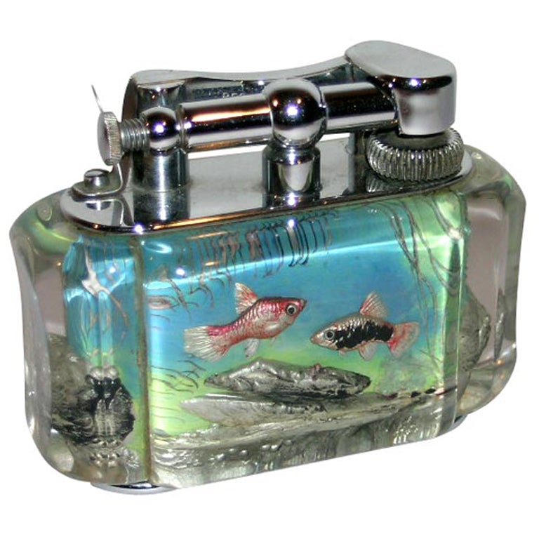 Rare Dunhill Aquarium Lighter For Sale