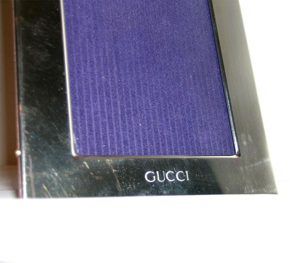 Italian Sterling Gucci Picture frame For Sale