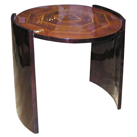 #3341 Small Highly Polished Round Side Table