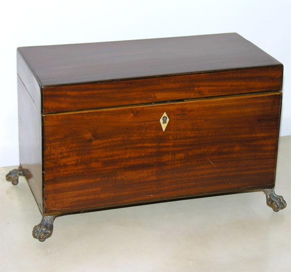 #8011 Mahogany Tea Caddy