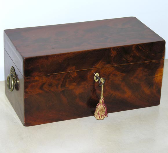 #12671 Mahogany Tea Caddy