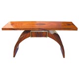 A Art Deco Console Table in Rosewood