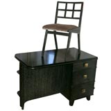 Limed Oak Desk and Chair