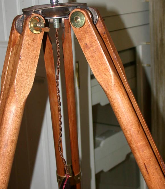 Wood Surveyor's Transit Lamp