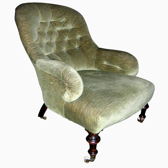 Upholstered club chair