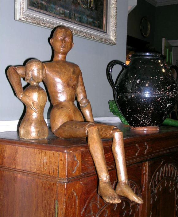 Fantastic Late 19th c. Fully Articulated Artist's Figure