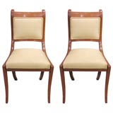 Pair of 19th century Biedermeier style side chairs