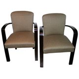 Pair of French bridge chairs