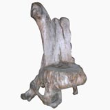 Sculpture wood chair