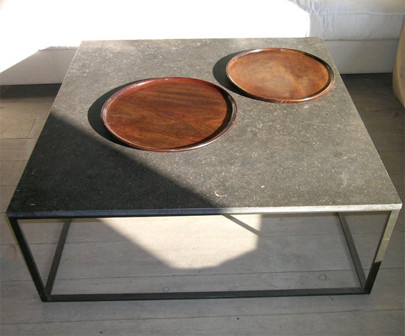 Pair of George III mahogany trays