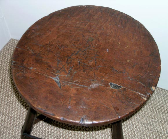 18th C. English oak cricket table For Sale 1